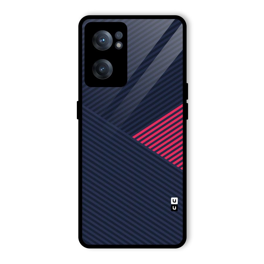 Criscros Stripes Glass Back Case for OnePlus Nord CE 2 5G