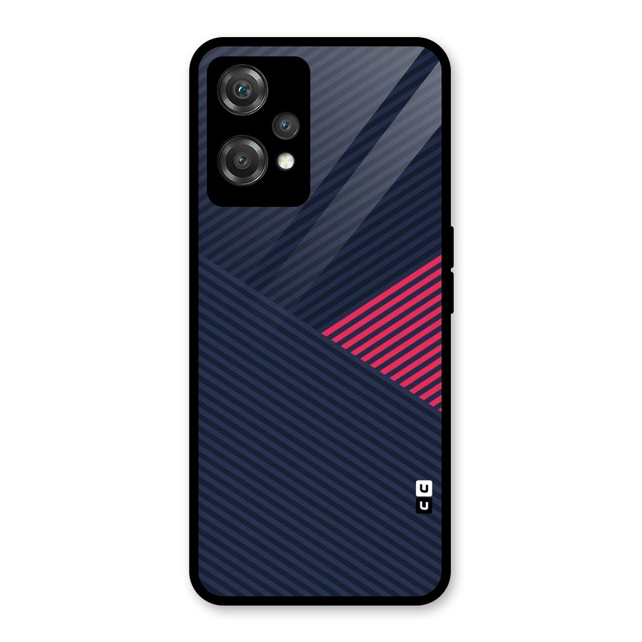 Criscros Stripes Glass Back Case for OnePlus Nord CE 2 Lite 5G