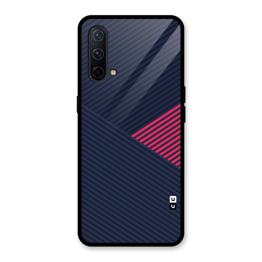 Criscros Stripes Glass Back Case for OnePlus Nord CE 5G