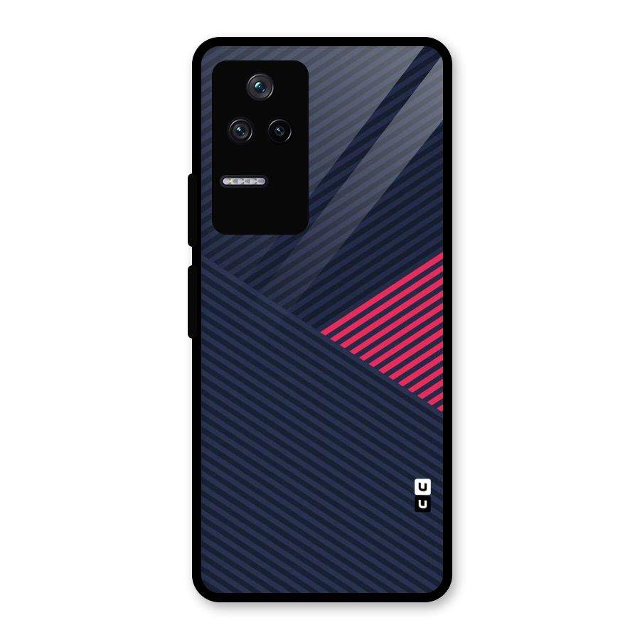 Criscros Stripes Glass Back Case for Poco F4 5G