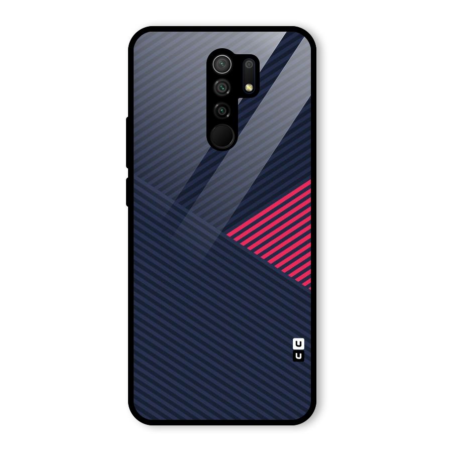 Criscros Stripes Glass Back Case for Poco M2