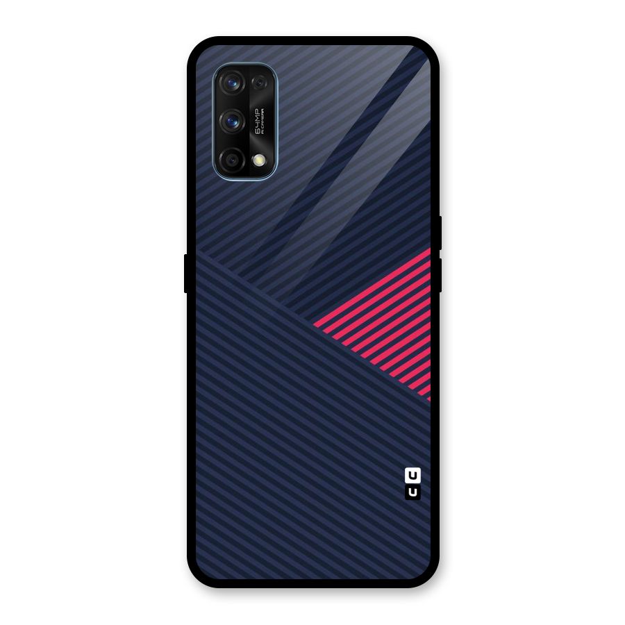 Criscros Stripes Glass Back Case for Realme 7 Pro