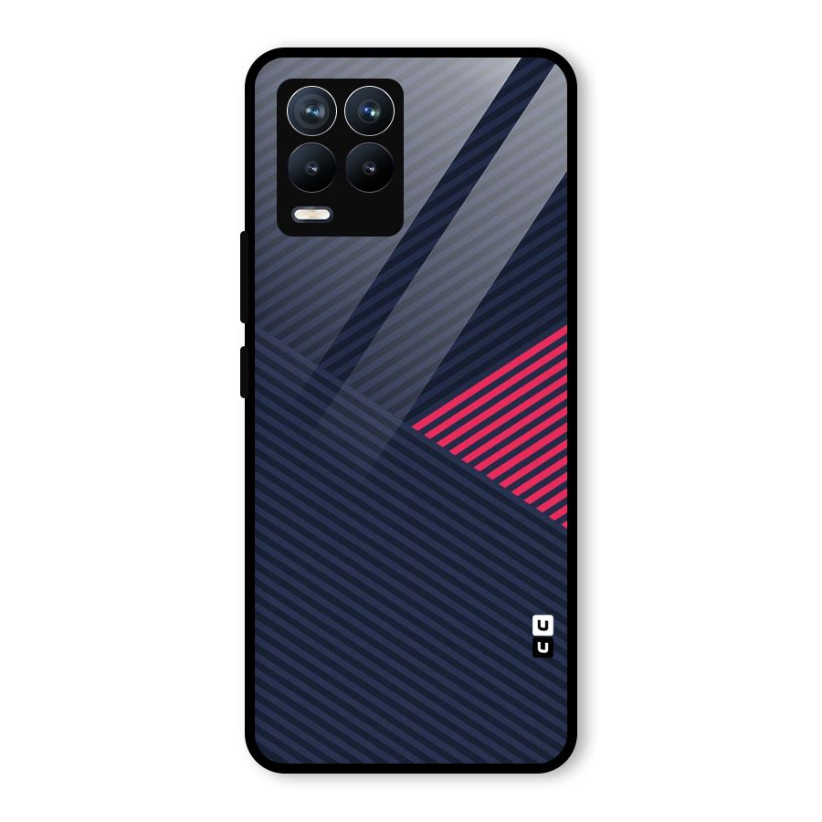 Criscros Stripes Glass Back Case for Realme 8