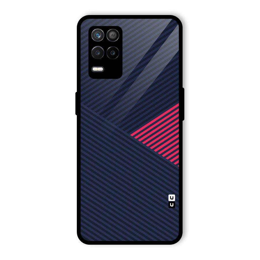 Criscros Stripes Glass Back Case for Realme 9 5G