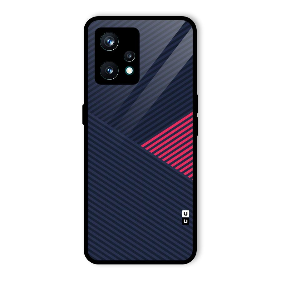 Criscros Stripes Glass Back Case for Realme 9 Pro Plus 5G