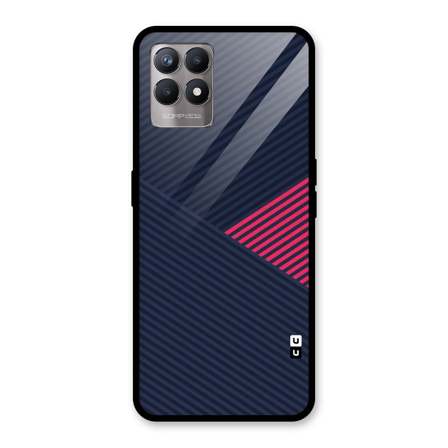 Criscros Stripes Glass Back Case for Realme Narzo 50