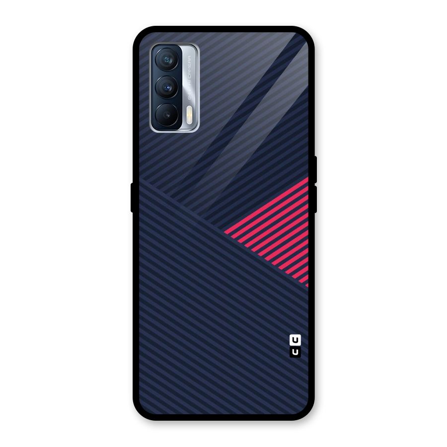 Criscros Stripes Glass Back Case for Realme X7