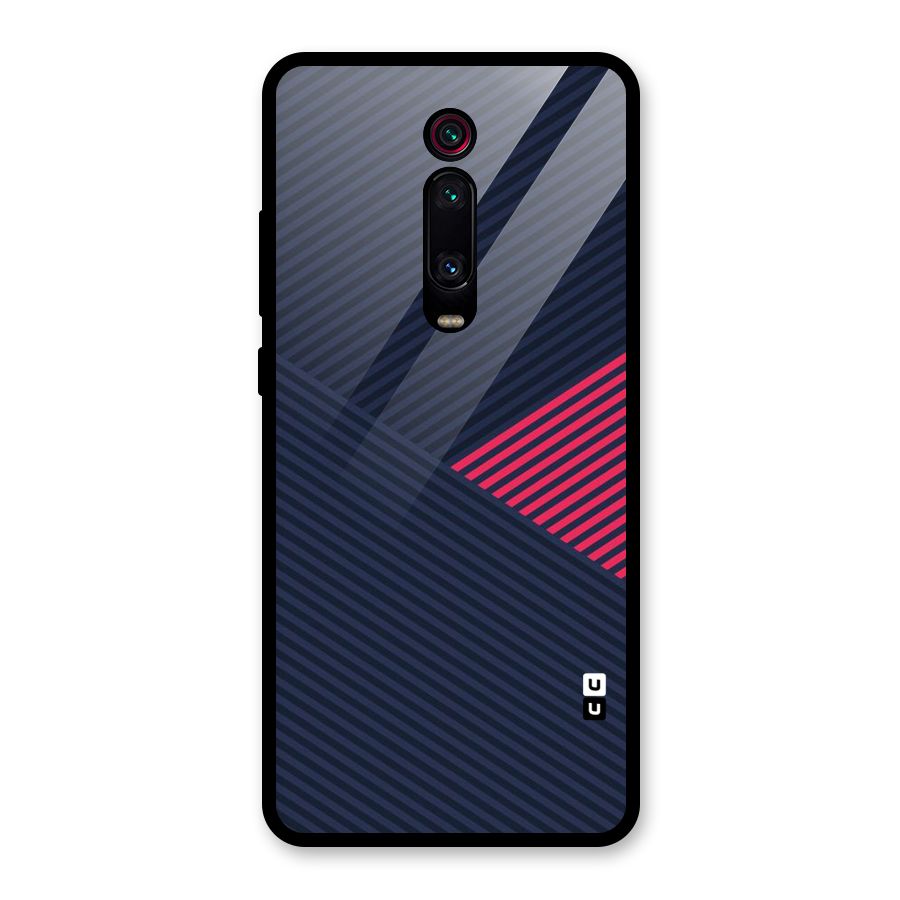 Criscros Stripes Glass Back Case for Redmi K20
