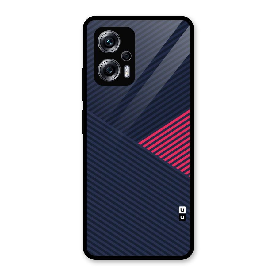 Criscros Stripes Glass Back Case for Redmi K50i