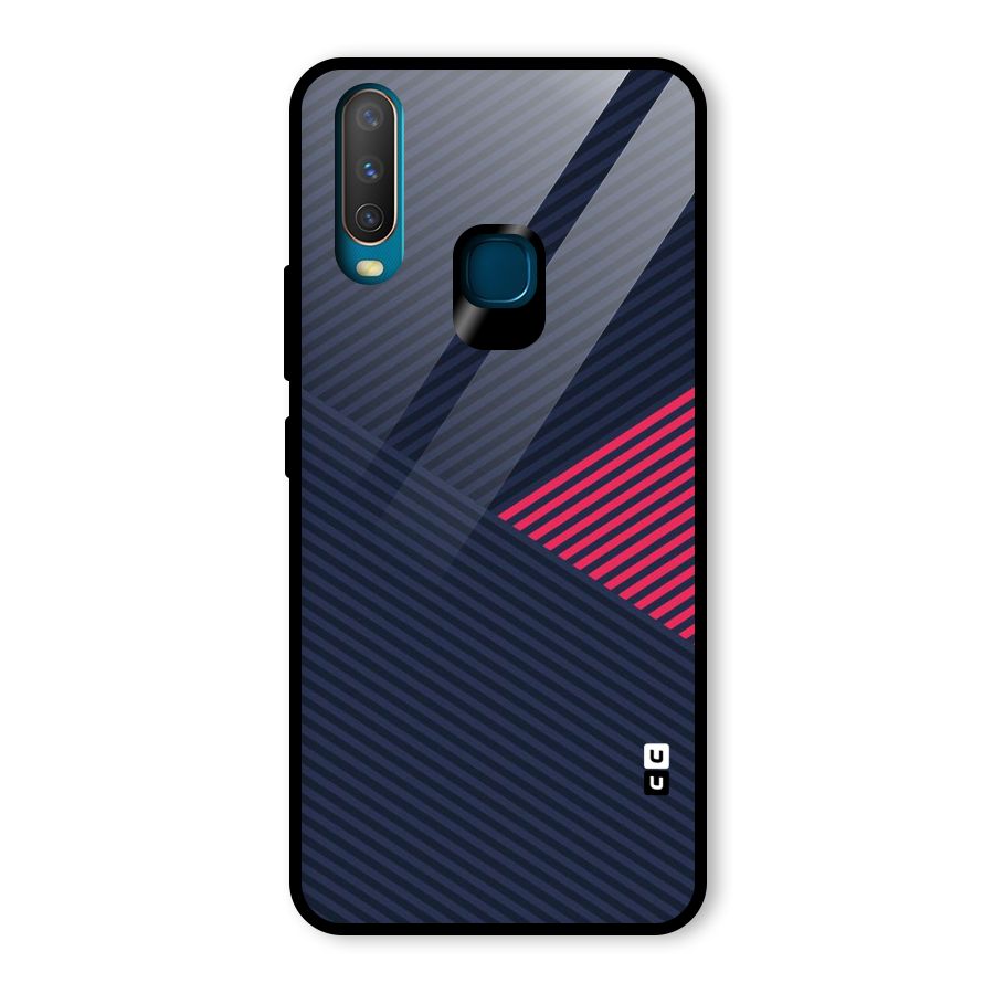 Criscros Stripes Glass Back Case for Vivo U10