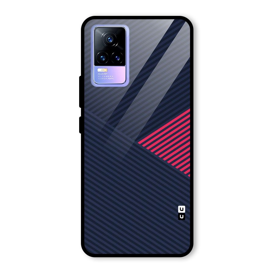 Criscros Stripes Glass Back Case for Vivo Y73