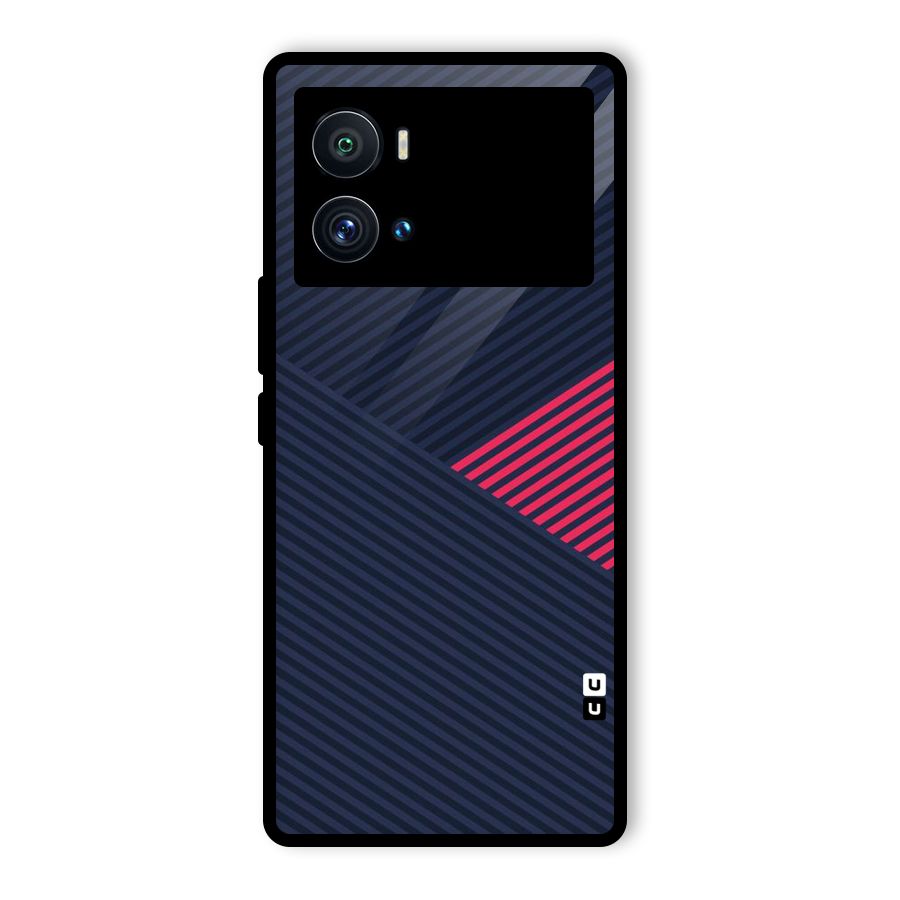 Criscros Stripes Glass Back Case for Vivo iQOO 9 Pro