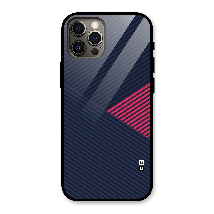 Criscros Stripes Glass Back Case for iPhone 12 Pro