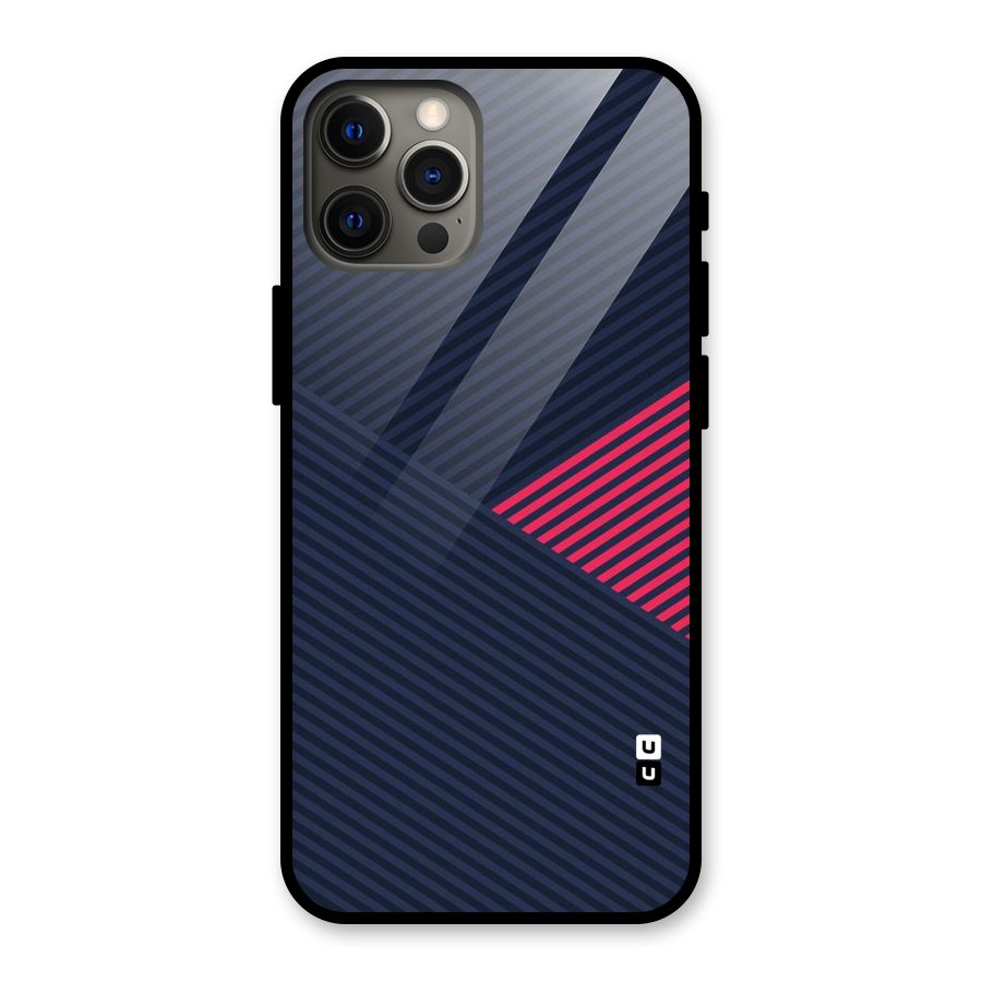 Criscros Stripes Glass Back Case for iPhone 12 Pro Max