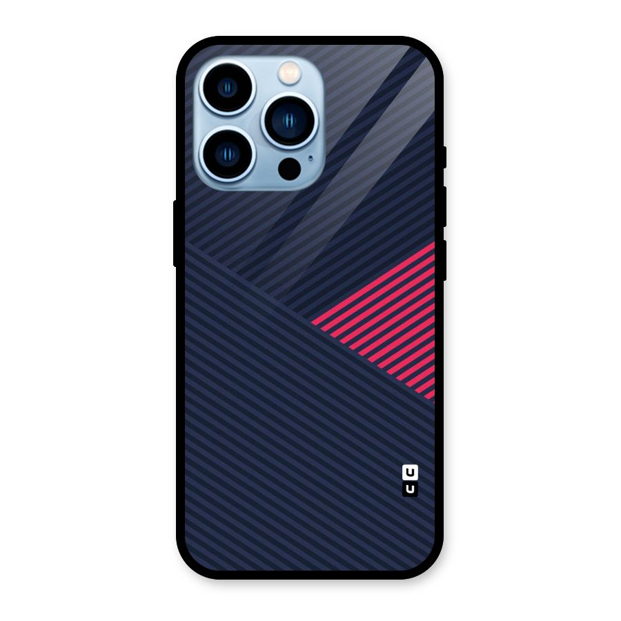 Criscros Stripes Glass Back Case for iPhone 13 Pro