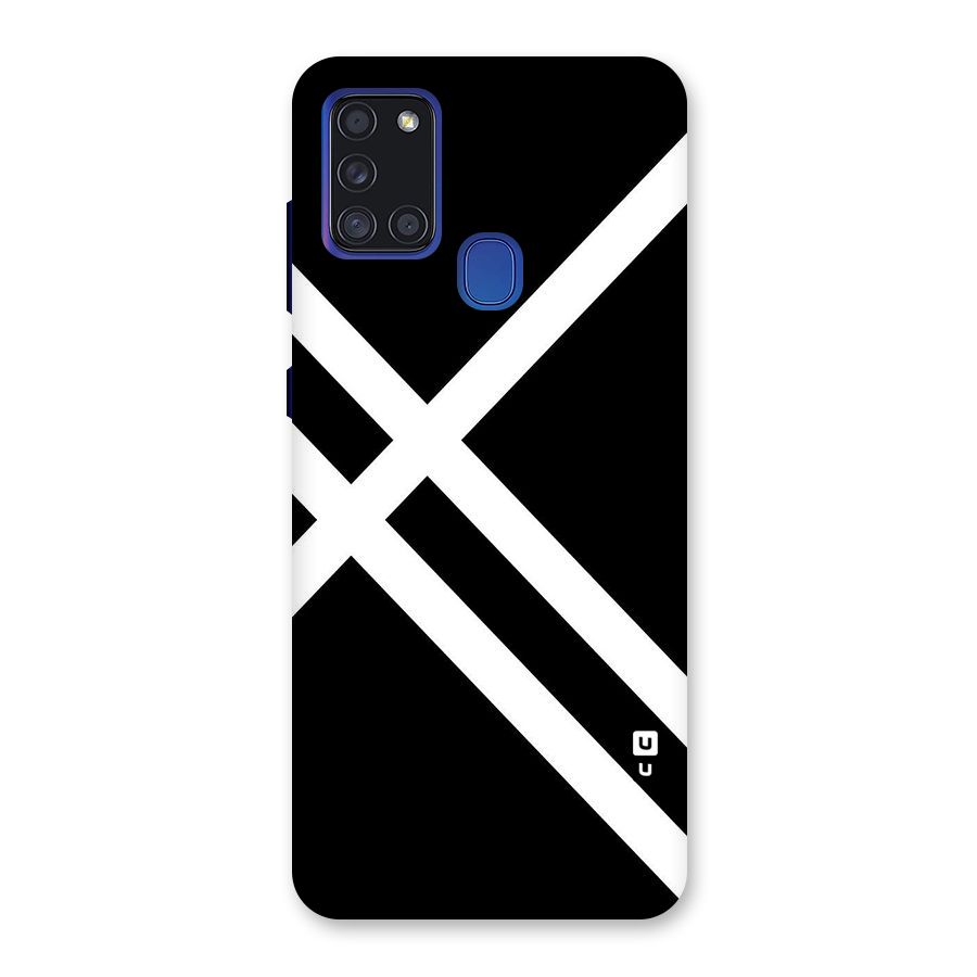 CrissCross Lines Back Case for Galaxy A21s