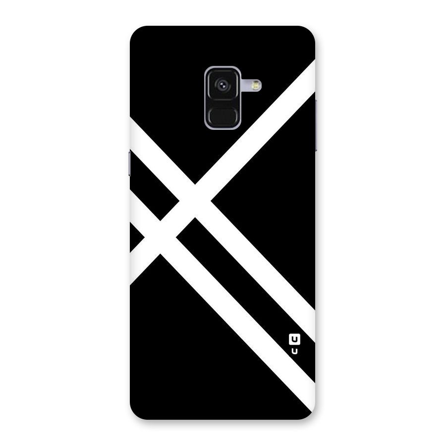 CrissCross Lines Back Case for Galaxy A8 Plus