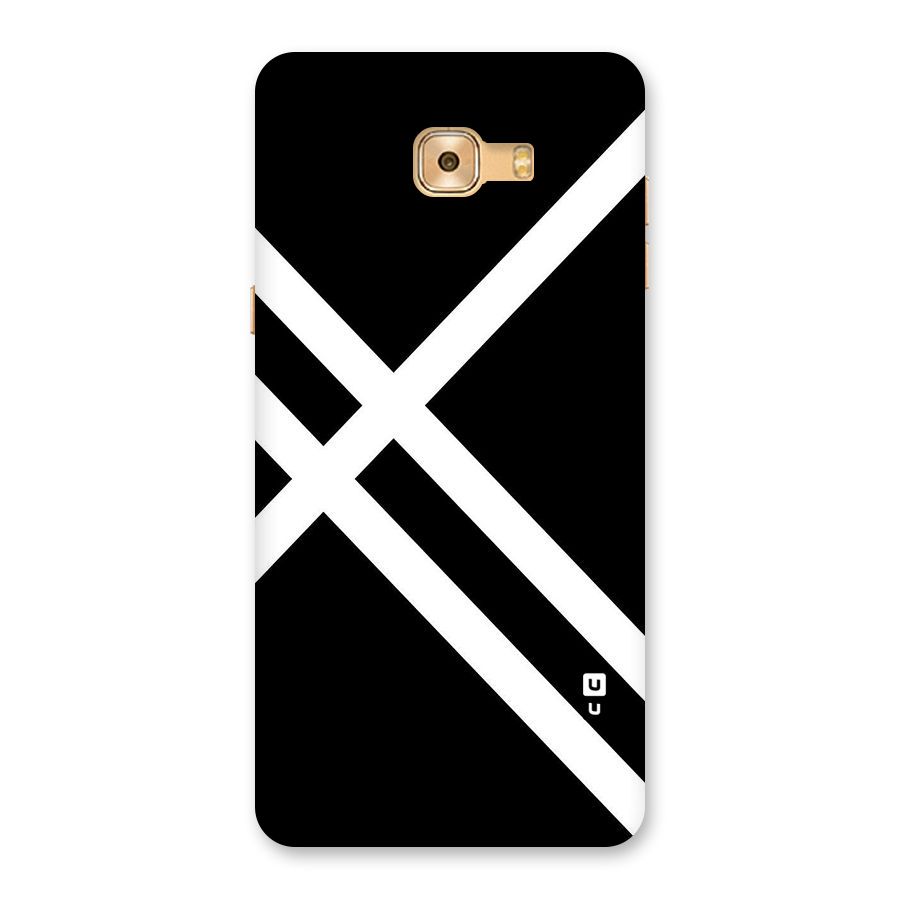 CrissCross Lines Back Case for Galaxy C9 Pro