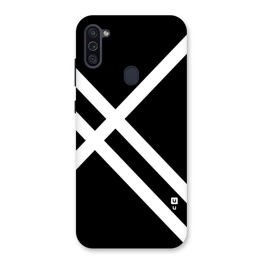 CrissCross Lines Back Case for Galaxy M11
