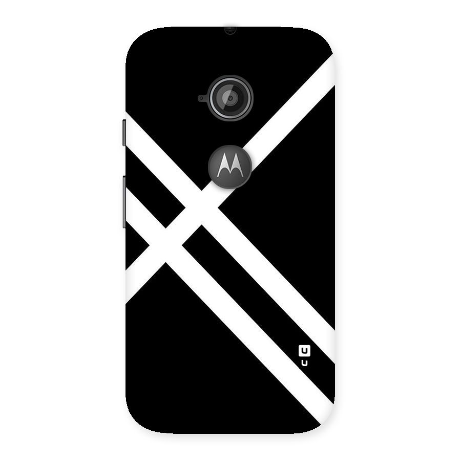 CrissCross Lines Back Case for Moto E 2nd Gen