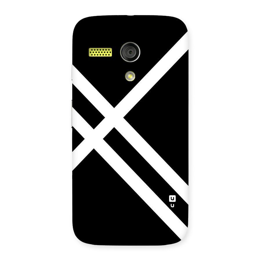 CrissCross Lines Back Case for Moto G