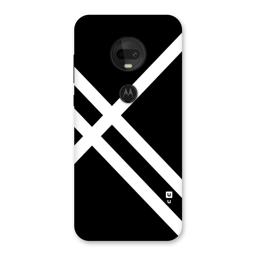 CrissCross Lines Back Case for Moto G7