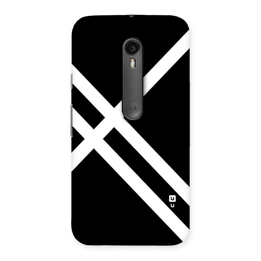 CrissCross Lines Back Case for Moto G Turbo