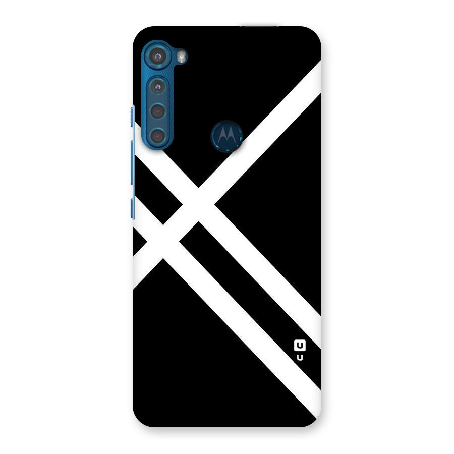 CrissCross Lines Back Case for Motorola One Fusion Plus
