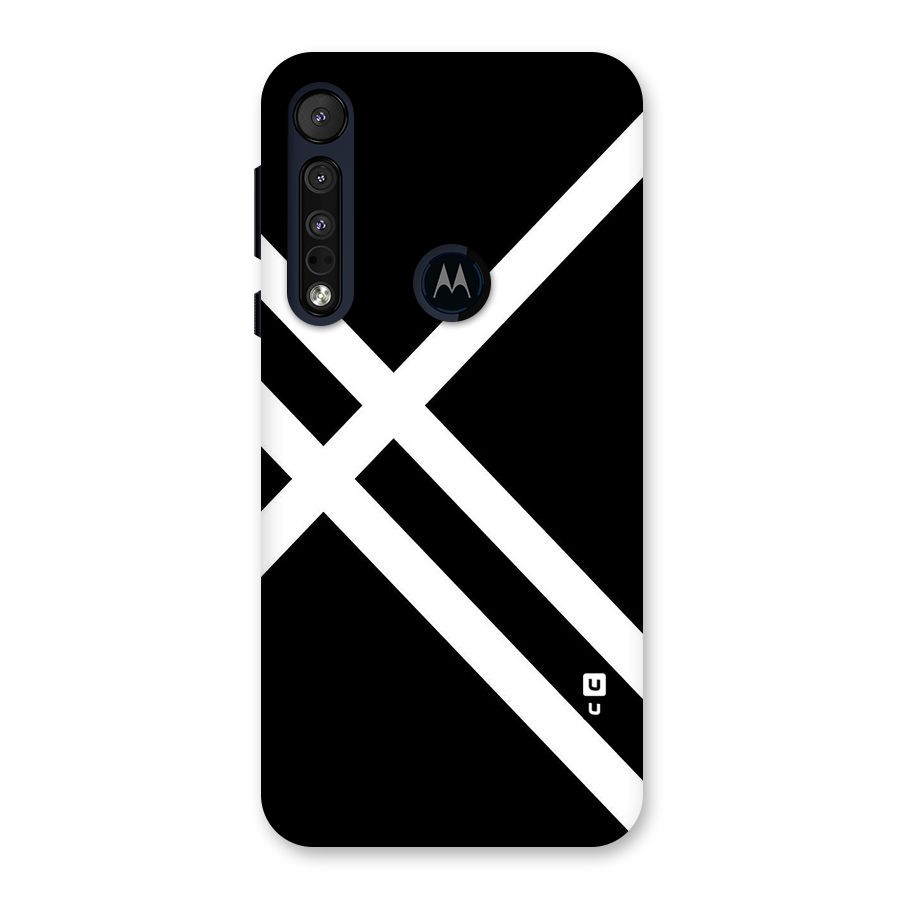 CrissCross Lines Back Case for Motorola One Macro