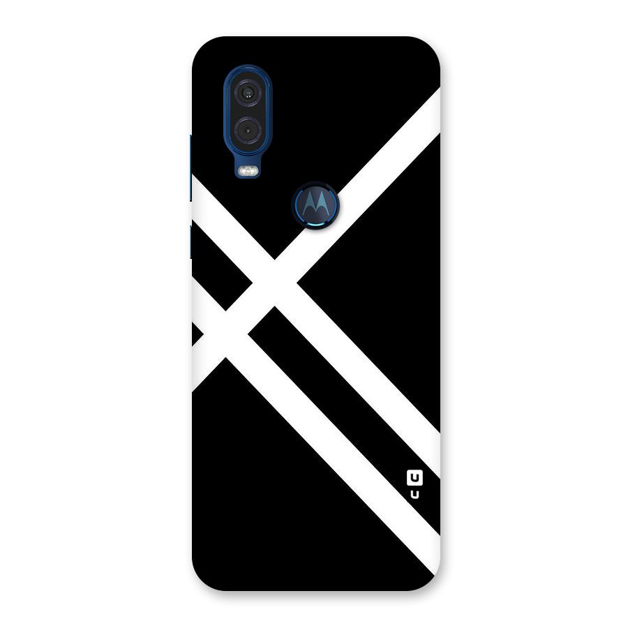 CrissCross Lines Back Case for Motorola One Vision