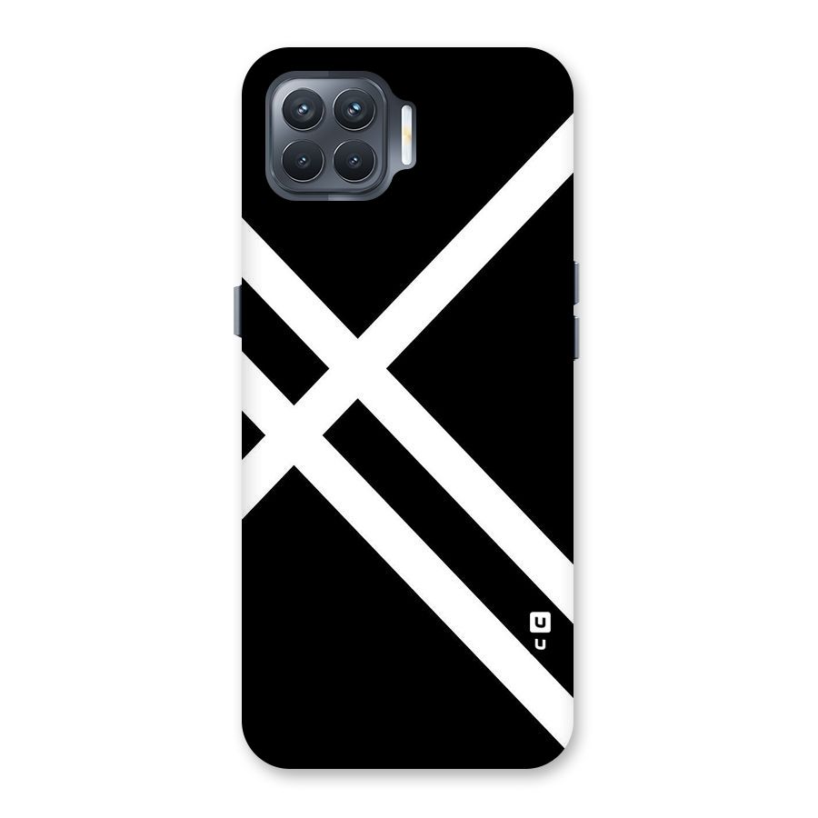 CrissCross Lines Back Case for Oppo F17 Pro