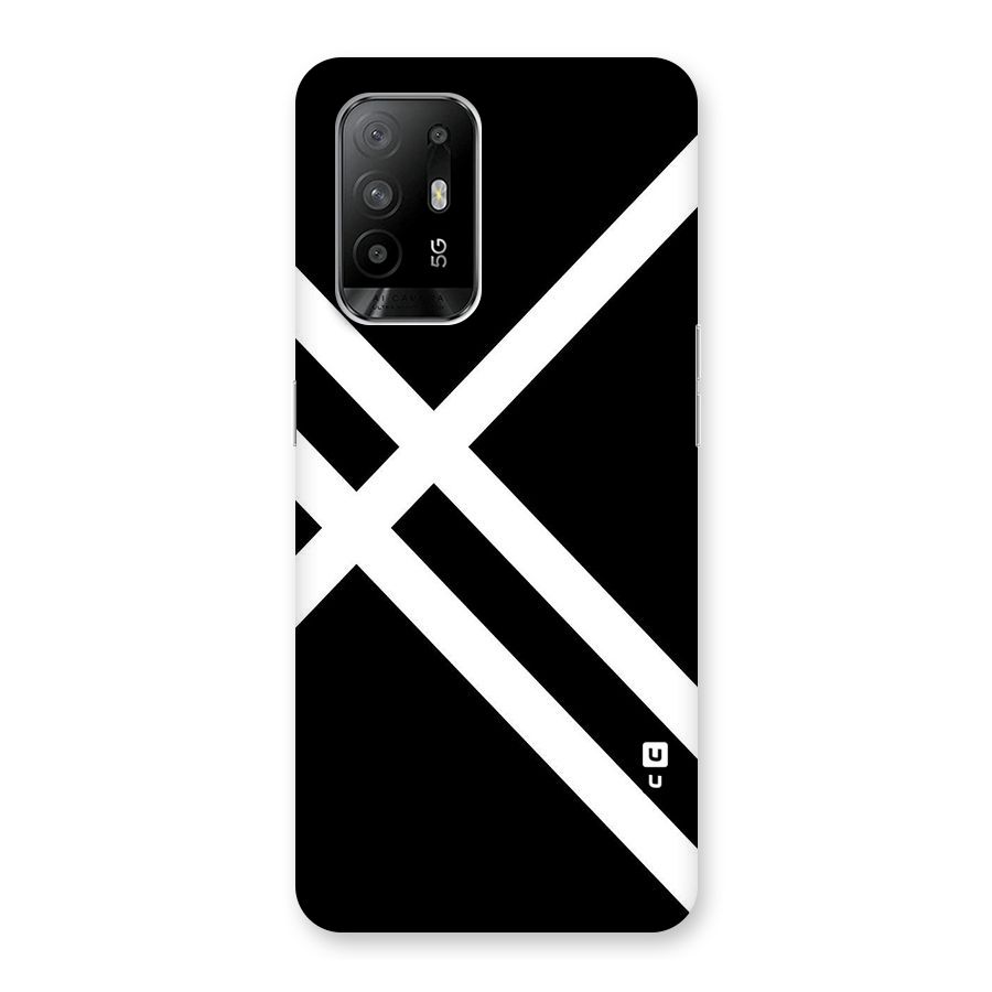 CrissCross Lines Back Case for Oppo F19 Pro Plus 5G