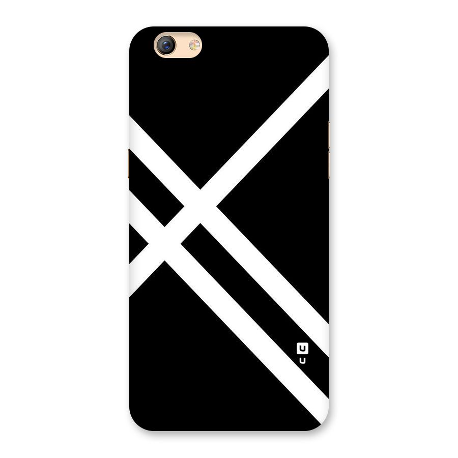 CrissCross Lines Back Case for Oppo F3 Plus