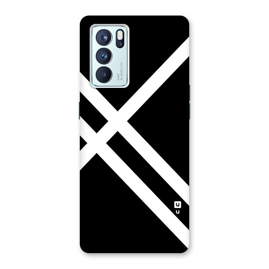CrissCross Lines Back Case for Oppo Reno6 Pro 5G