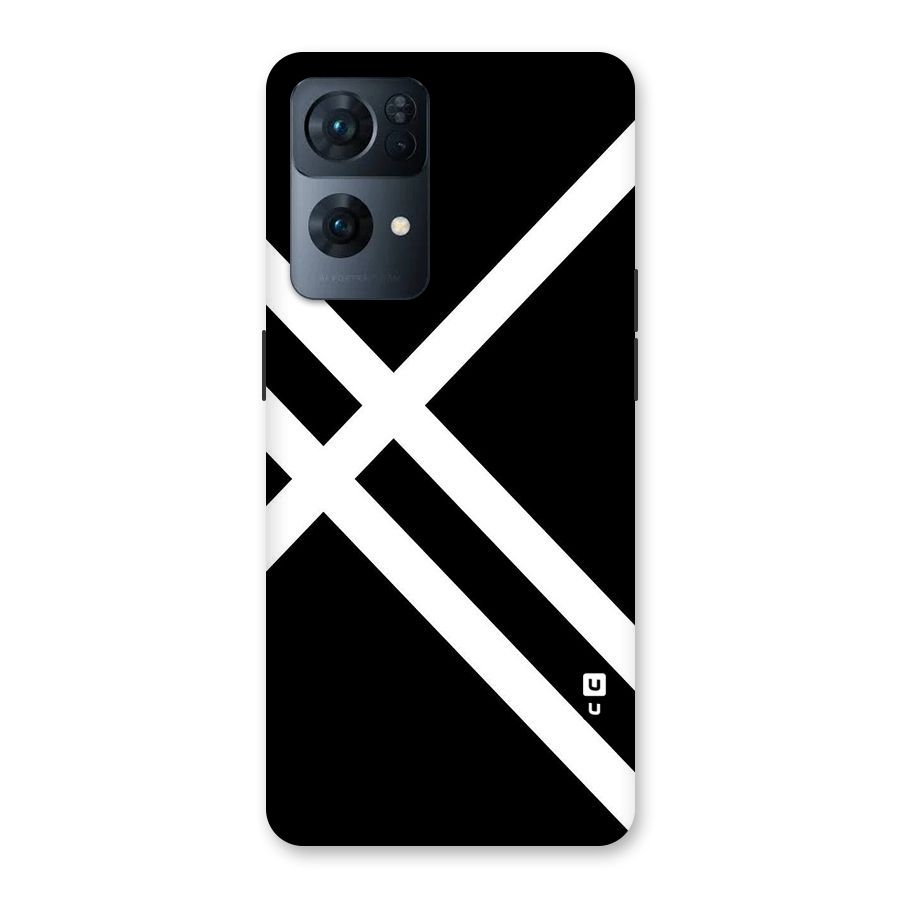 CrissCross Lines Back Case for Oppo Reno7 Pro 5G