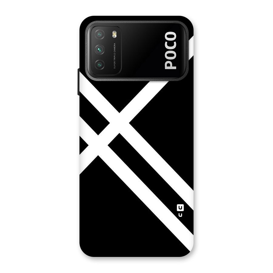 CrissCross Lines Back Case for Poco M3