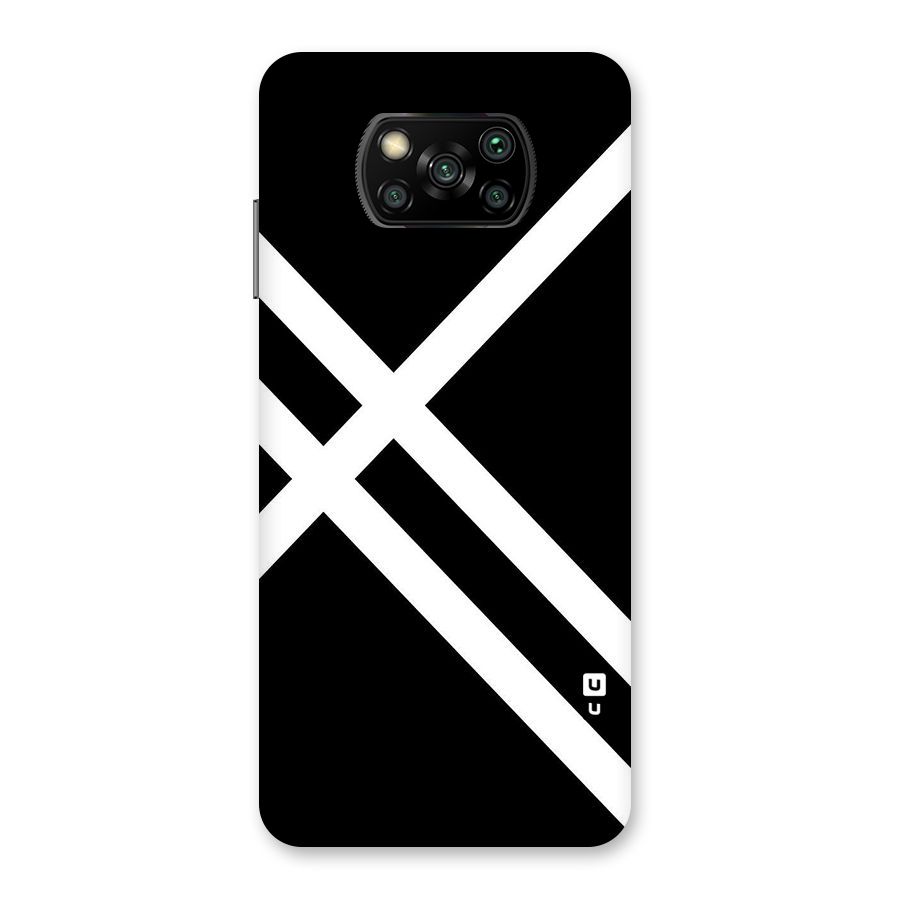 CrissCross Lines Back Case for Poco X3