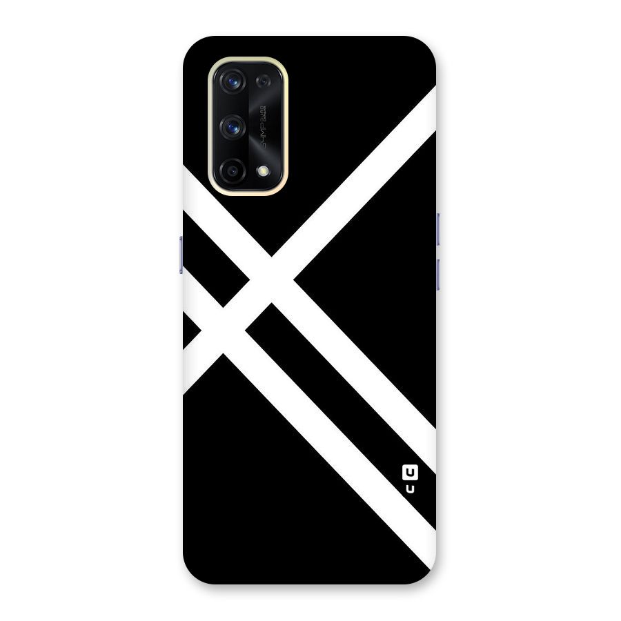 CrissCross Lines Glass Back Case for Realme X7 Pro
