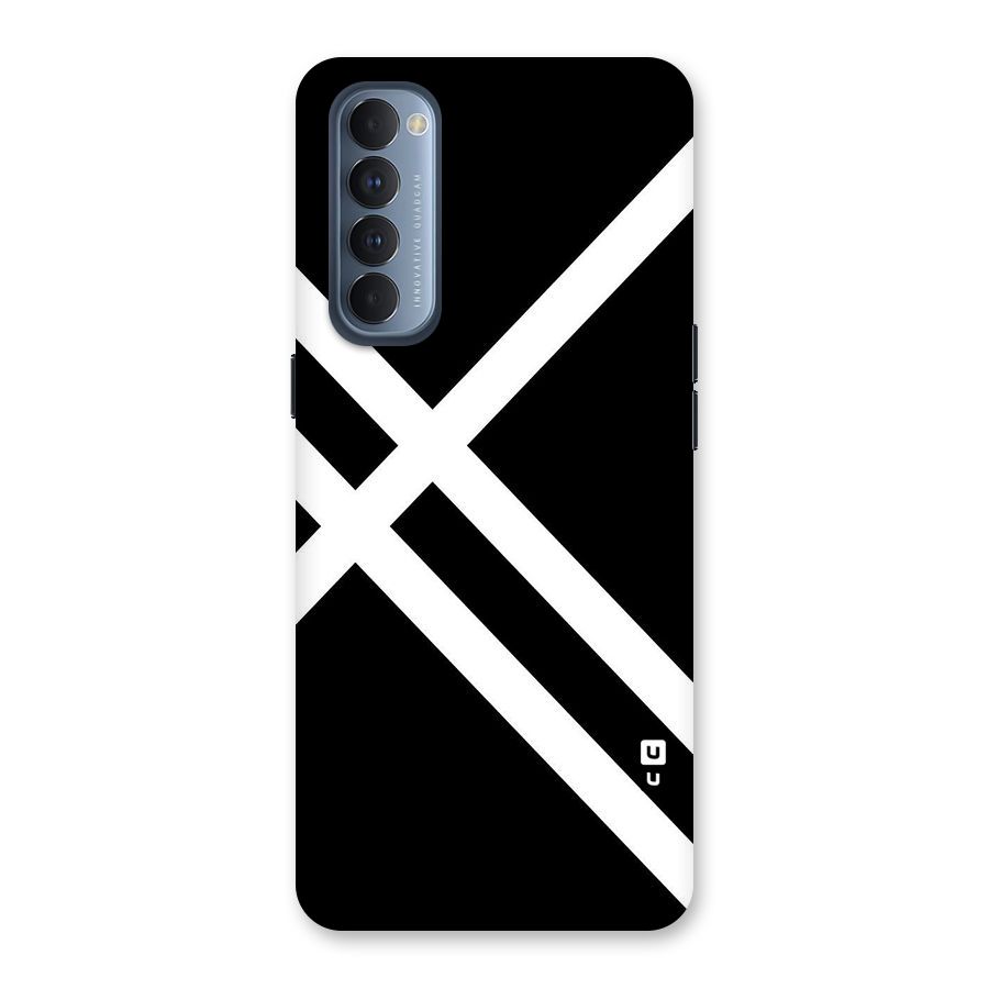 CrissCross Lines Back Case for Reno4 Pro