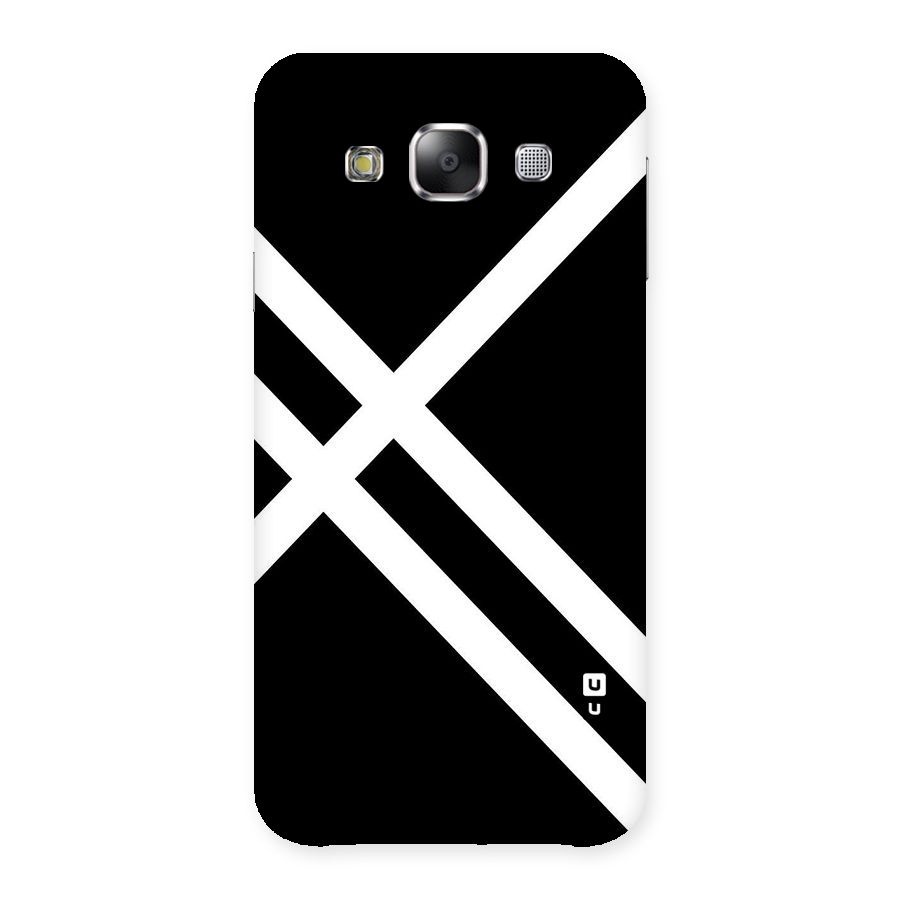 CrissCross Lines Back Case for Samsung Galaxy E5