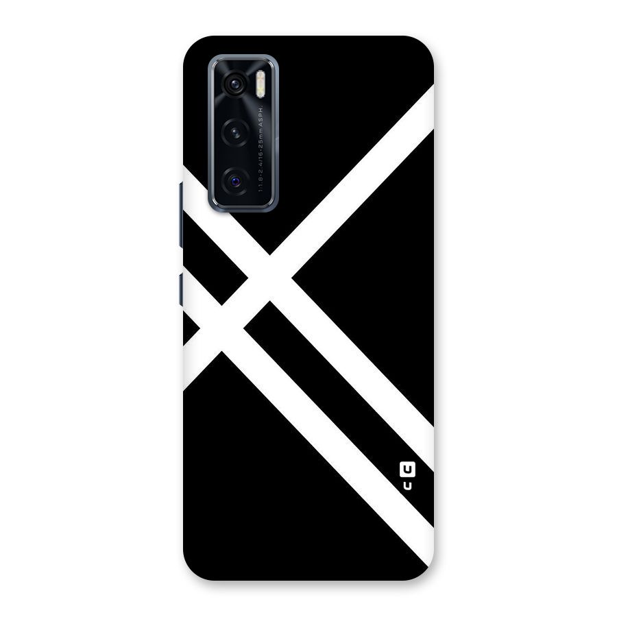 CrissCross Lines Back Case for Vivo V20 SE