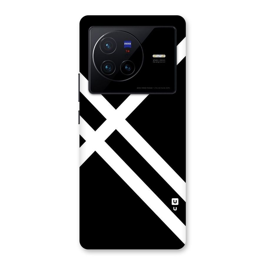 CrissCross Lines Back Case for Vivo X80