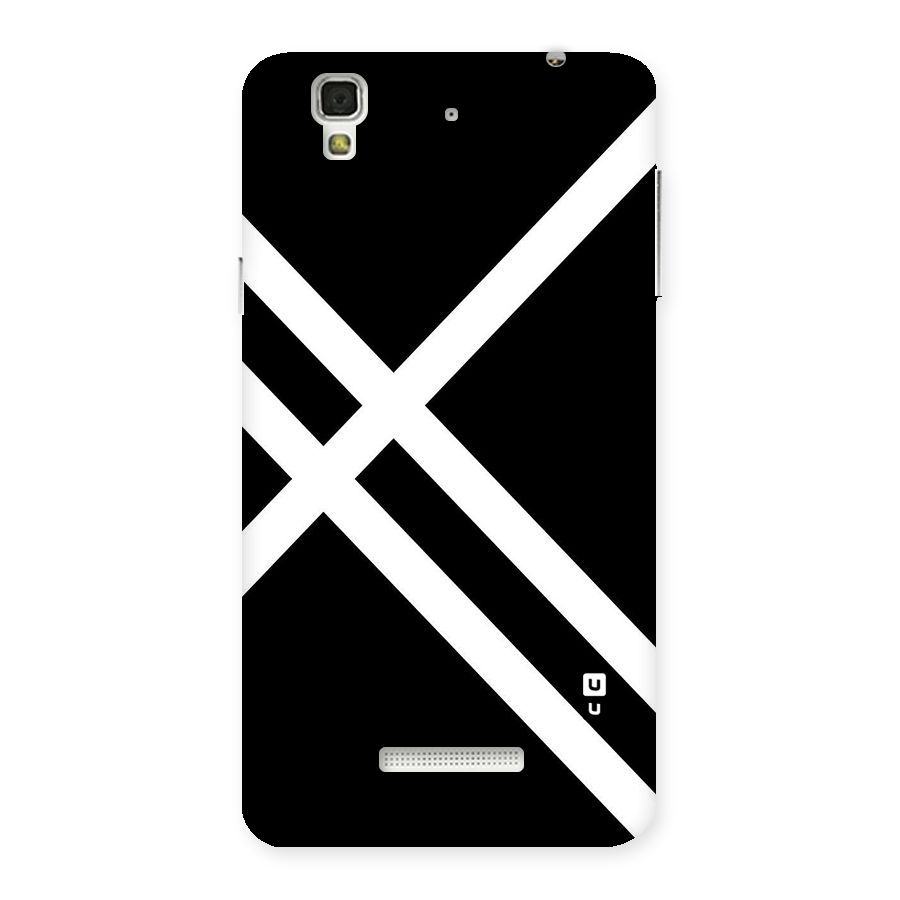 CrissCross Lines Back Case for YU Yureka Plus