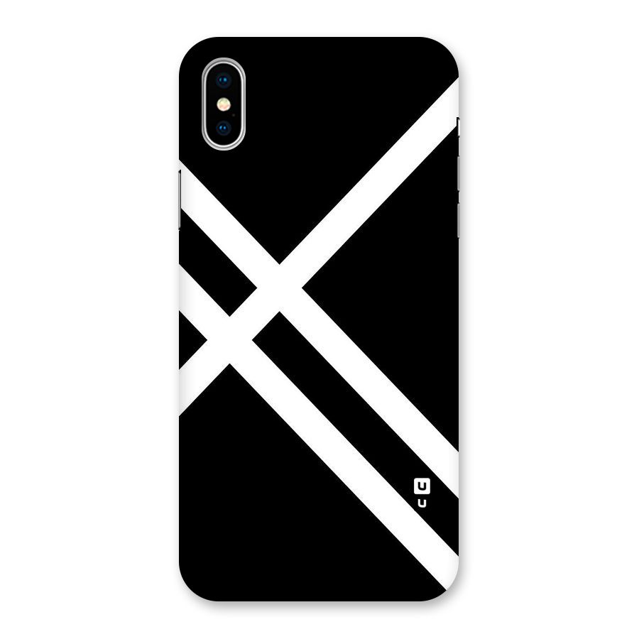 CrissCross Lines Back Case for iPhone X