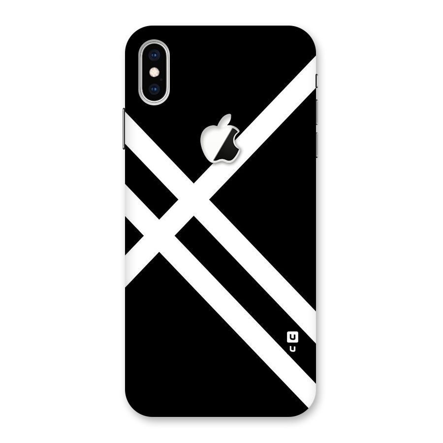 CrissCross Lines Back Case for iPhone XS Max Apple Cut