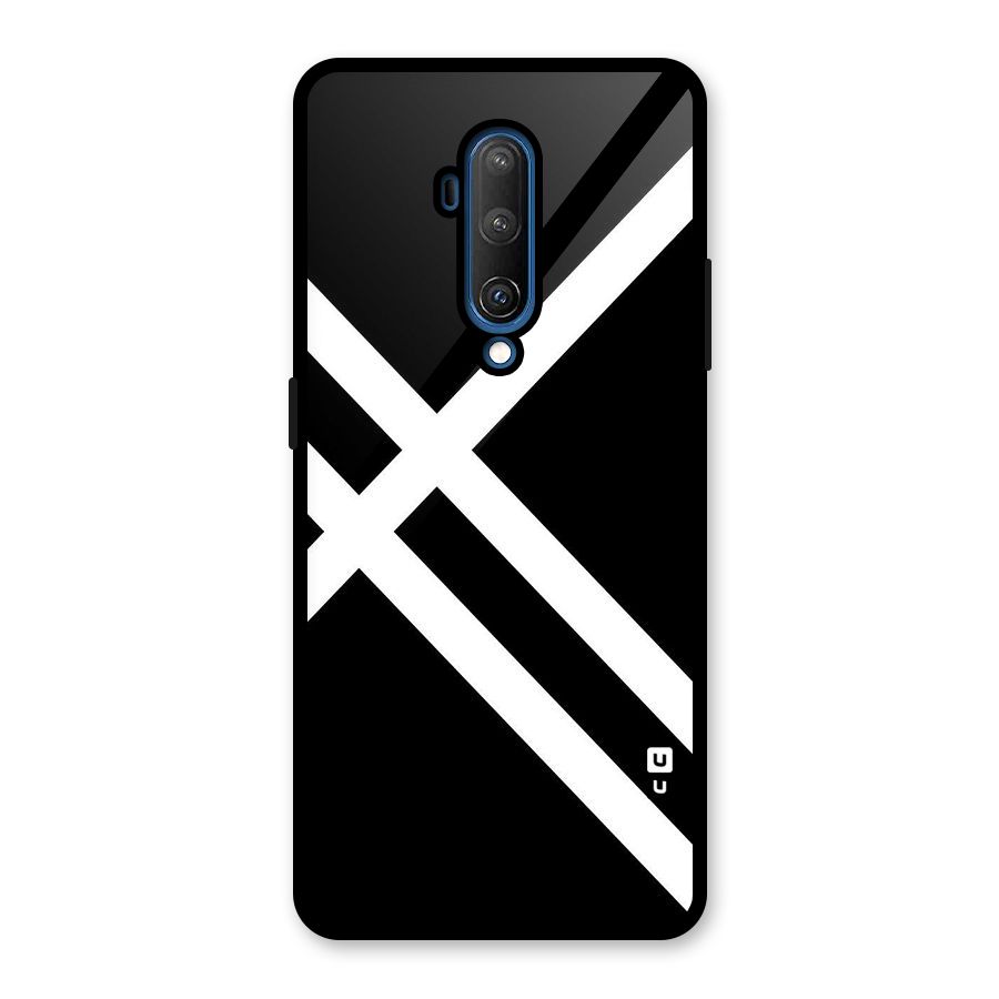 CrissCross Lines Glass Back Case for OnePlus 7T Pro