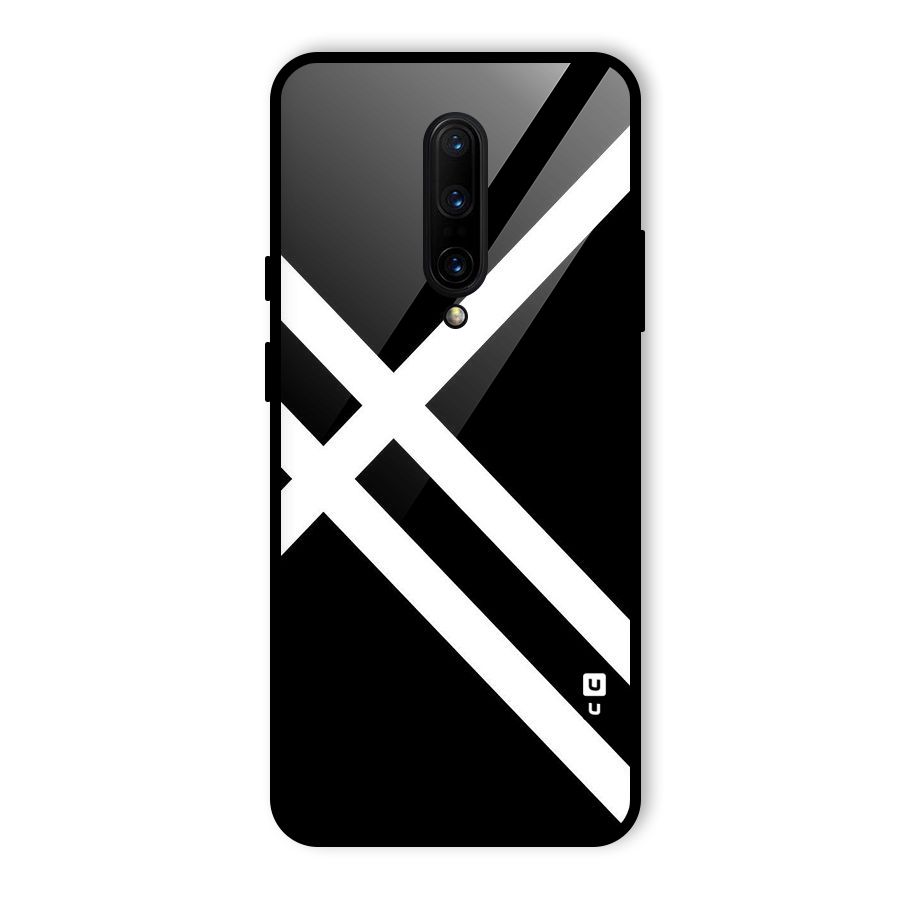 CrissCross Lines Glass Back Case for OnePlus 7 Pro