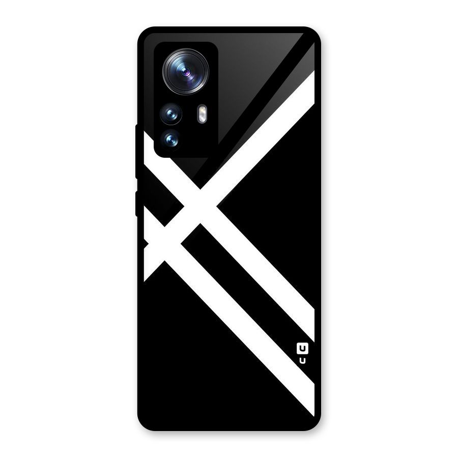 CrissCross Lines Glass Back Case for Xiaomi 12 Pro