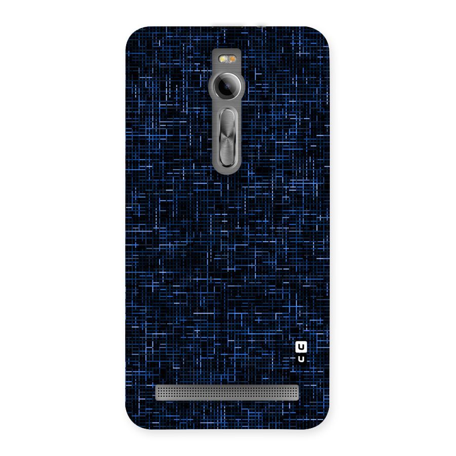 Criss Cross Blue Pattern Back Case for Asus Zenfone 2
