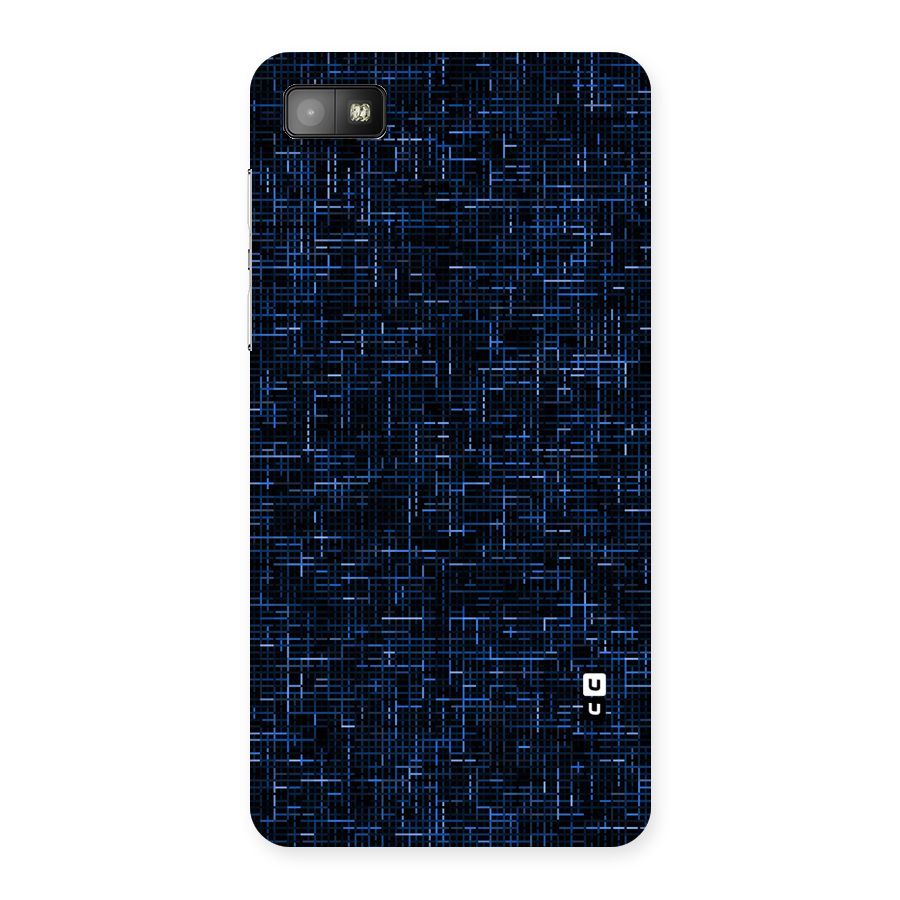 Criss Cross Blue Pattern Back Case for Blackberry Z10